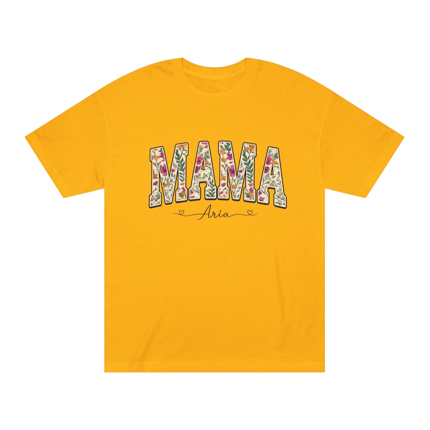 Mama Floral Tee — Personalized "Mama Aria" Mother's Day T‑Shirt