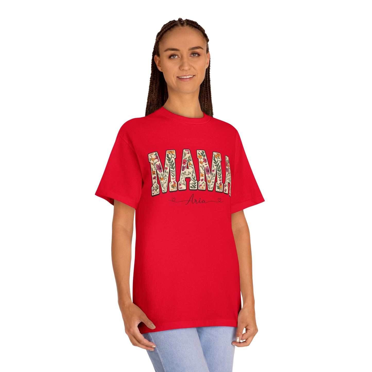 Mama Floral Tee — Personalized "Mama Aria" Mother's Day T‑Shirt