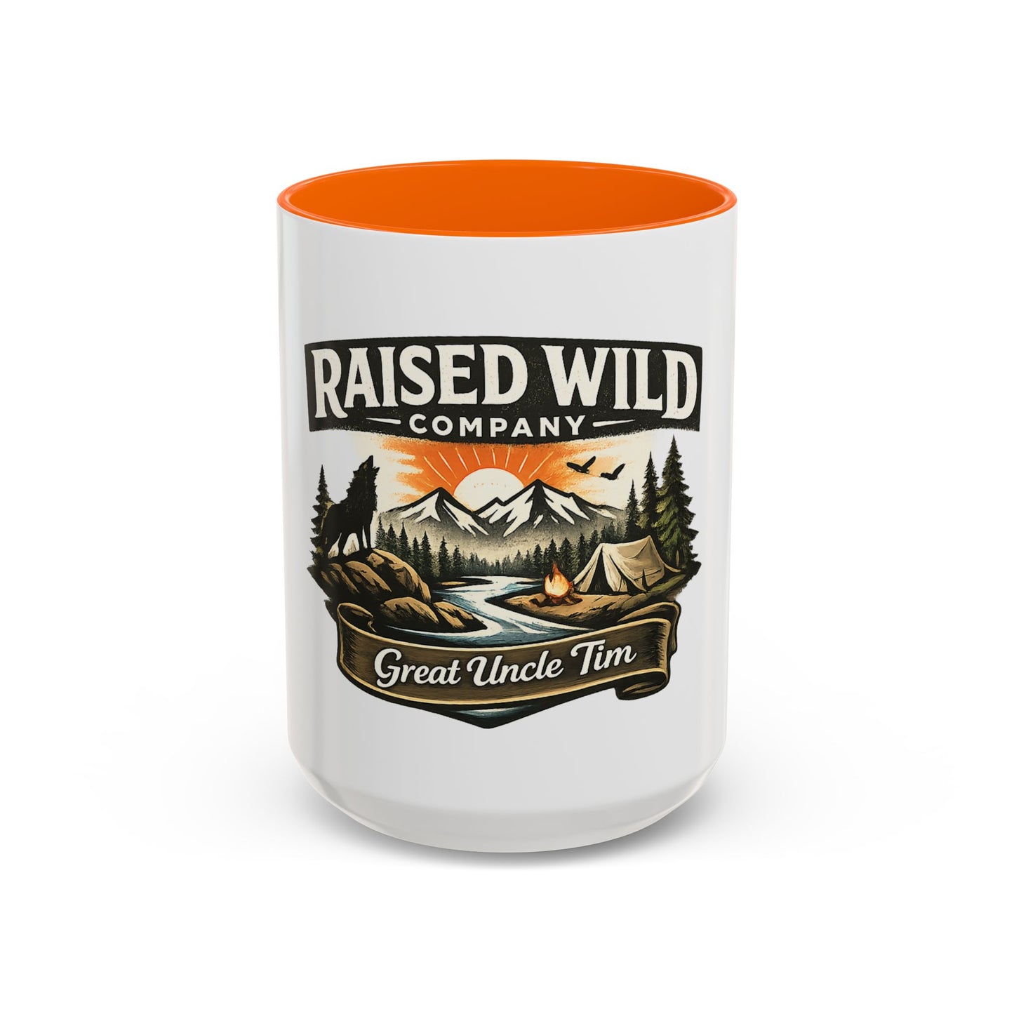 Raised Wild Company Camping Mug – 'Great Uncle Tim' Outdoor Coffee Cup