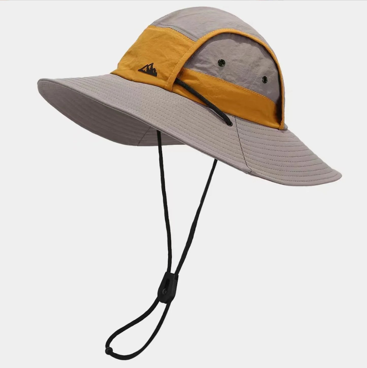 Foldable Wide-Brim Color-Block Sun Hat | UPF Protection | Unisex