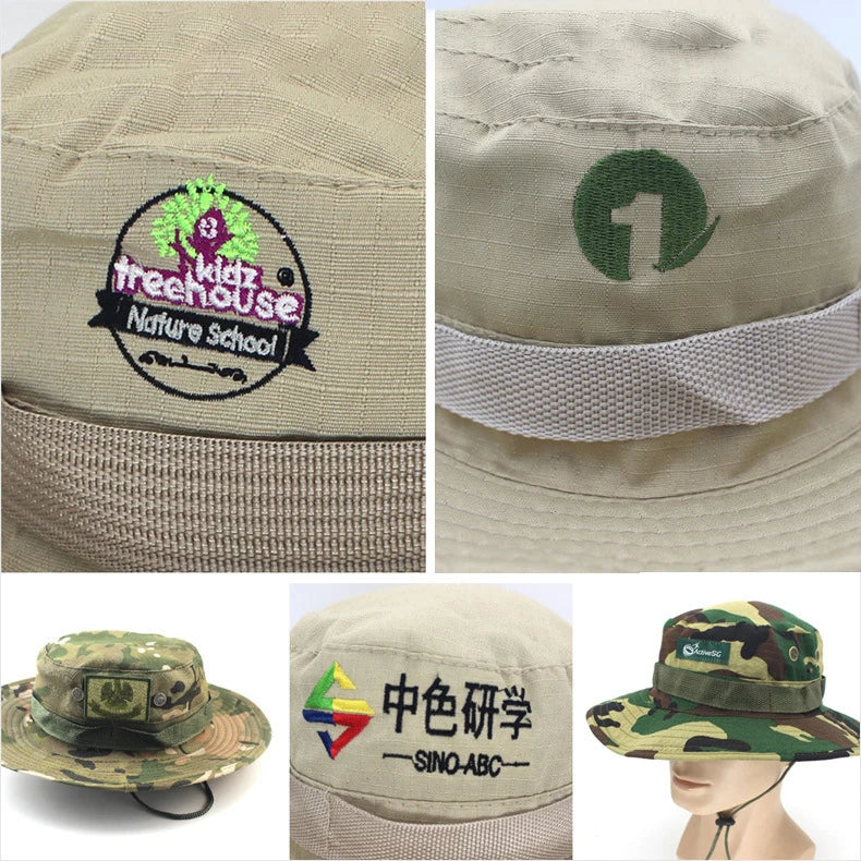 Camouflage Tactical Boonie Hat | UPF UV Protection Wide Brim | Hunting, Hiking & Safari
