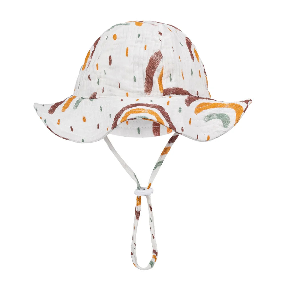 Baby Cotton Bucket Hat | Soft Sun Hat for Infants 3–12 Months | Unisex