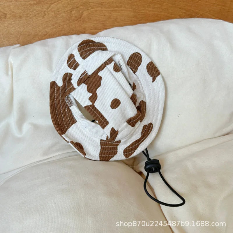 Pet Bucket Hat | Sun Hat for Small & Medium Dogs and Cats | Cute Pet Accessory