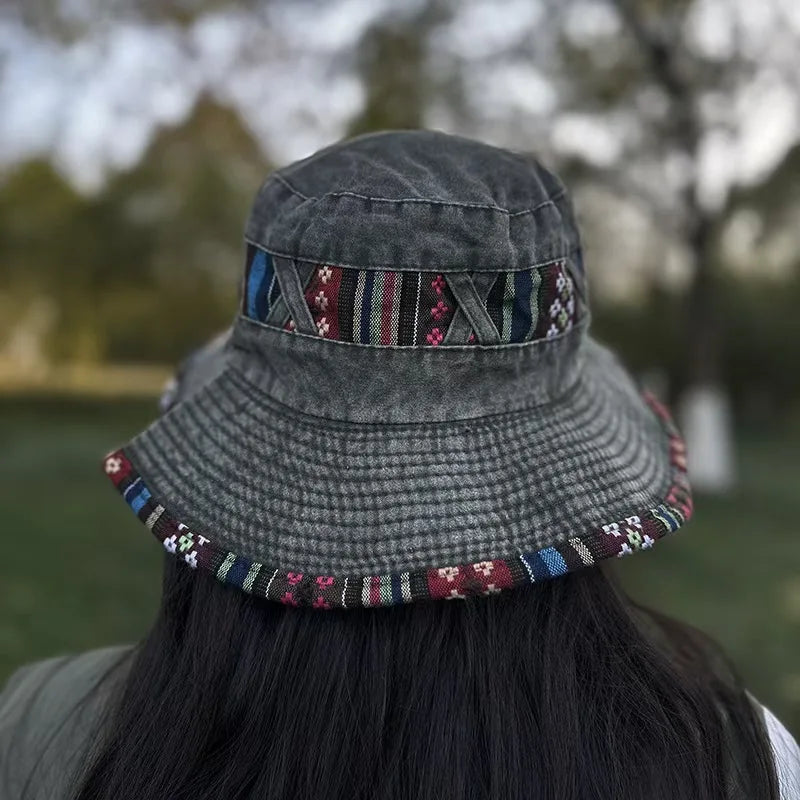 Retro Beach Fisherman Bucket Hat | Vintage Sun Hat | Unisex