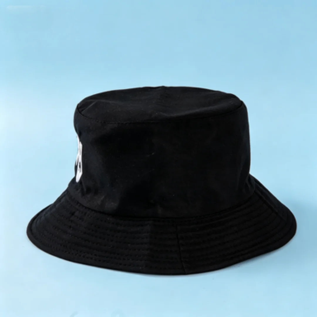 NY Embroidered Bucket Hat | Classic Black & White Streetwear Fisherman Cap | Unisex