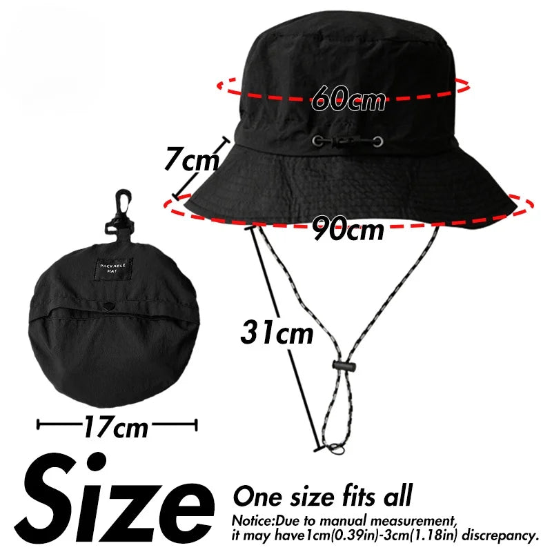 Waterproof UPF 50+ Wide Brim Boonie Hat | Foldable Rain & Sun Hat | Unisex