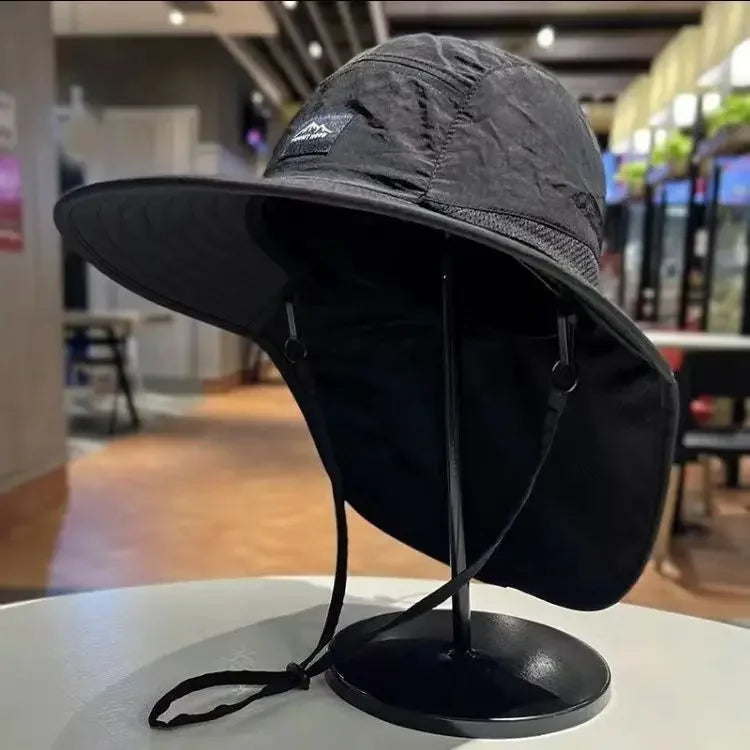 Wide Brim Mesh Breathable Sun Hat with Neck Flap | Outdoor Visor | Unisex