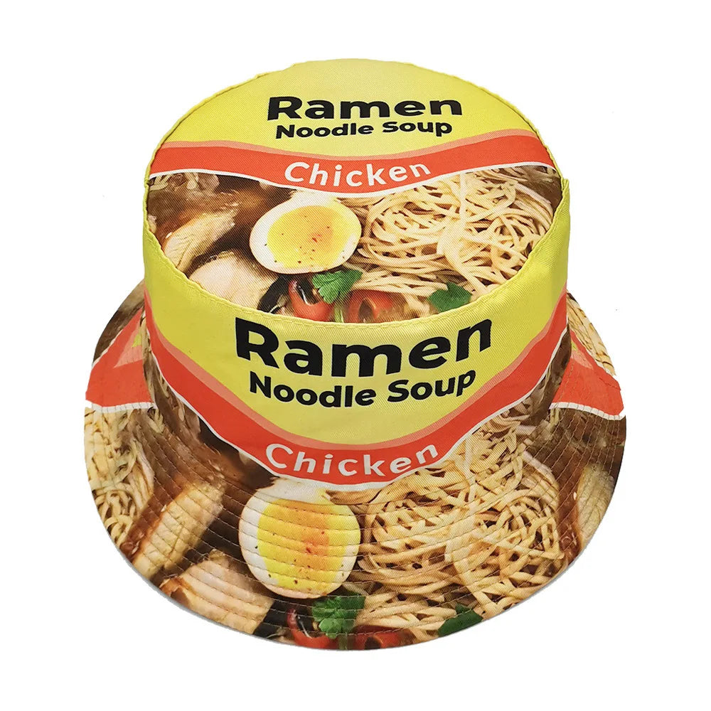 Ramen or Loco Prints for Outdoor Bucket Hats | Sun-Proof Fisherman Cap | Unisex