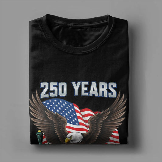 America 250th Anniversary T-Shirt | 1776–2026 USA Flag | Pure Cotton