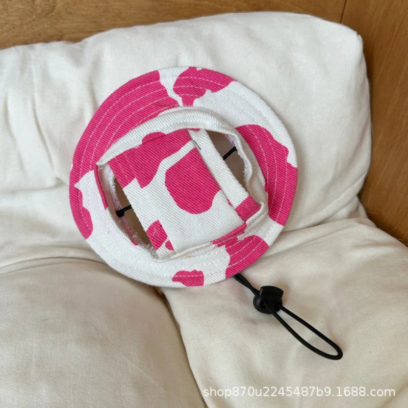 Pet Bucket Hat | Sun Hat for Small & Medium Dogs and Cats | Cute Pet Accessory