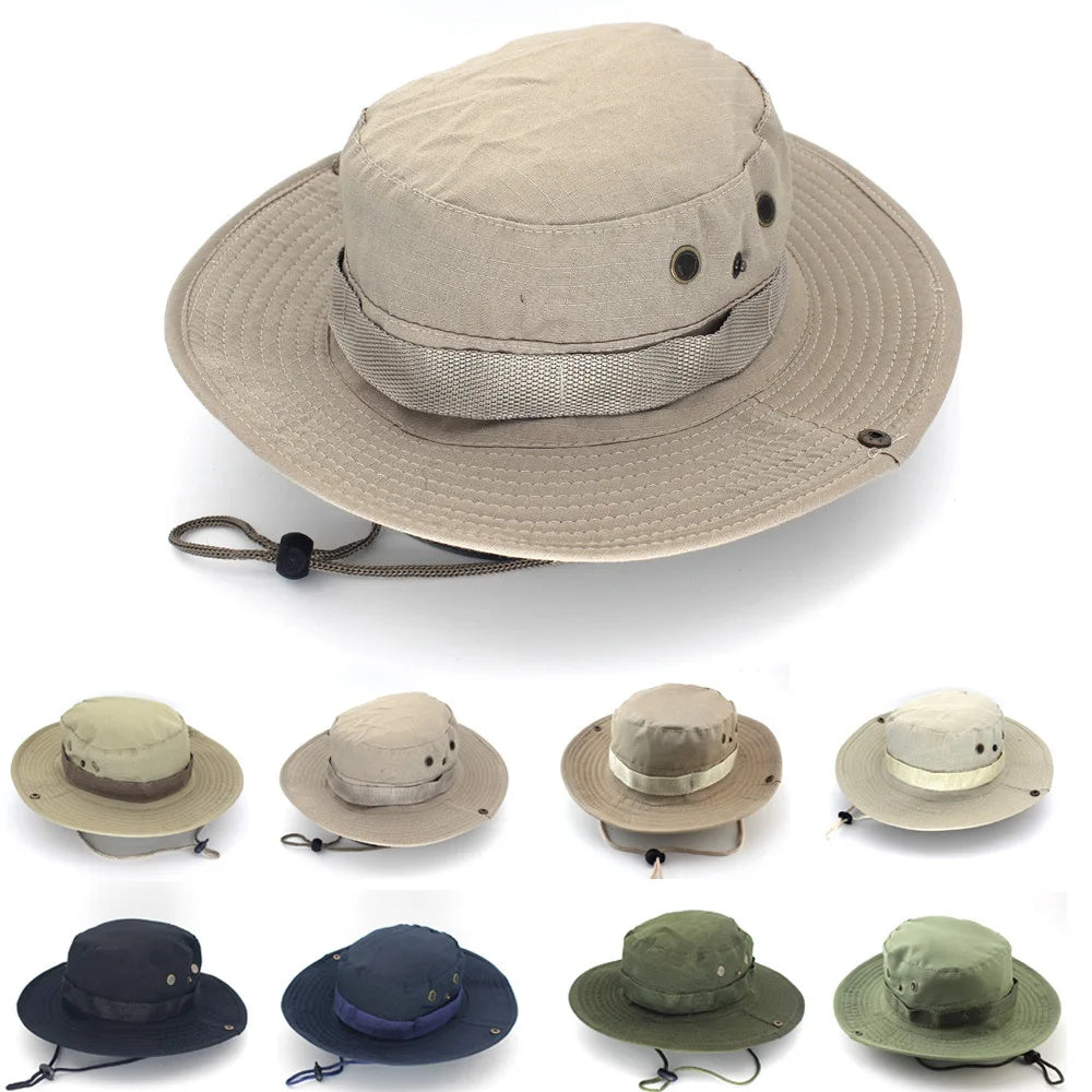 Camouflage Tactical Boonie Hat | UPF UV Protection Wide Brim | Hunting, Hiking & Safari