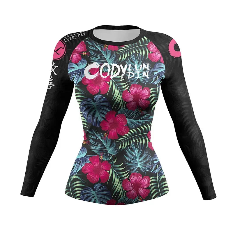 Women's Compression Rash Guard — MMA, BJJ & Gym Training Shirt