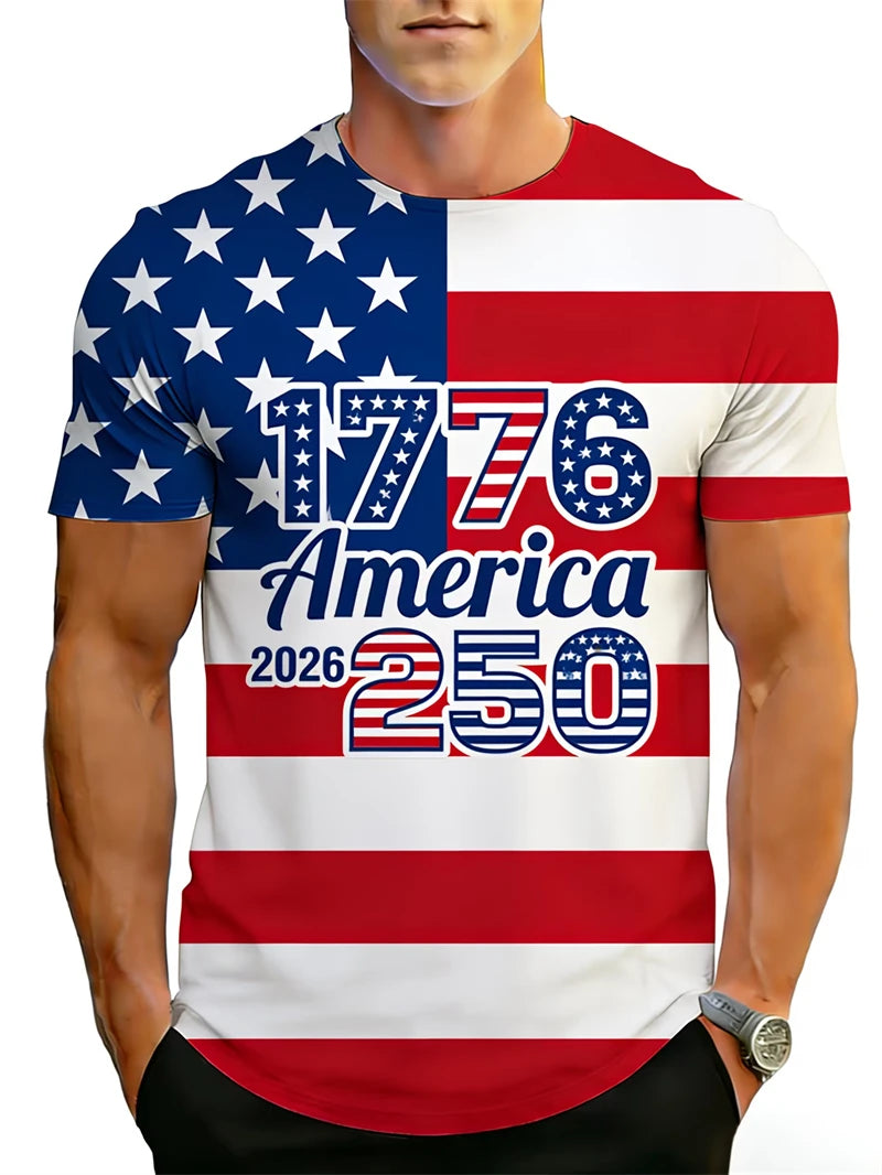 American Flag Eagle 3D Print T-Shirt | Unisex | XXS–6XL