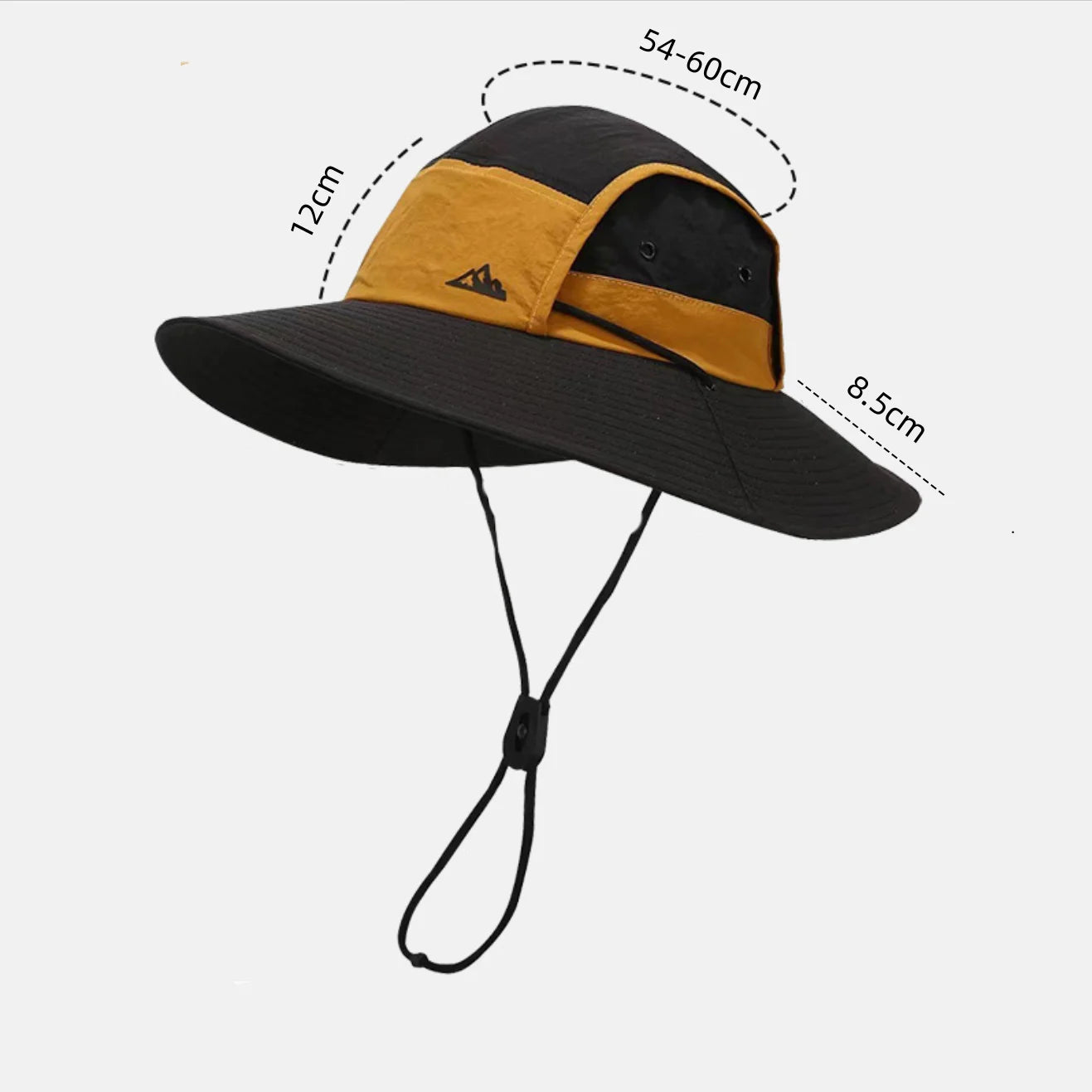 Foldable Wide-Brim Color-Block Sun Hat | UPF Protection | Unisex