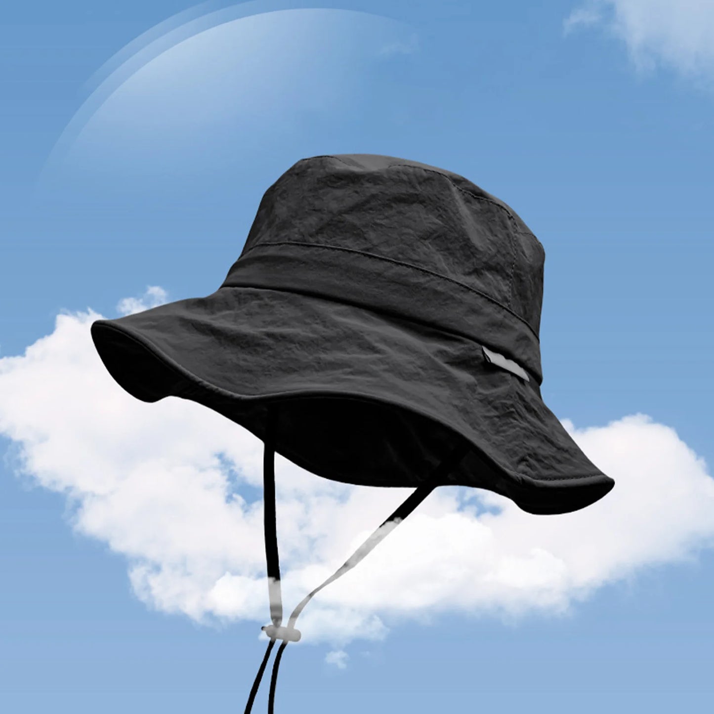 Classic Wide Brim Drawstring Bucket Hat | Breathable Outdoor Summer Hat | Unisex