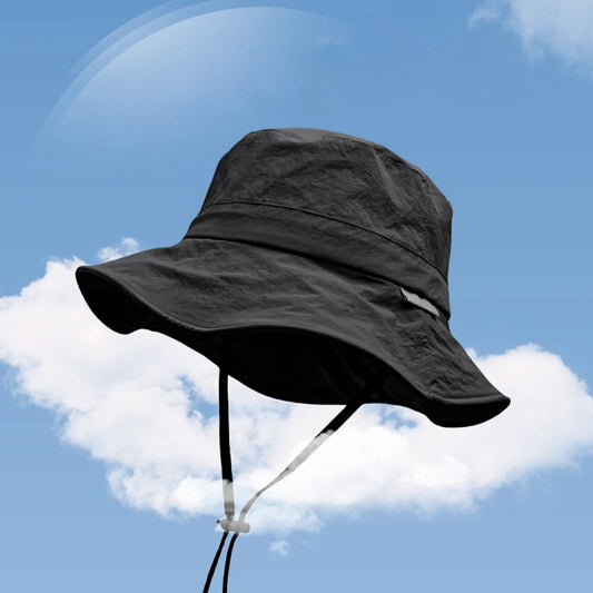 Classic Wide Brim Drawstring Bucket Hat | Breathable Outdoor Summer Hat | Unisex