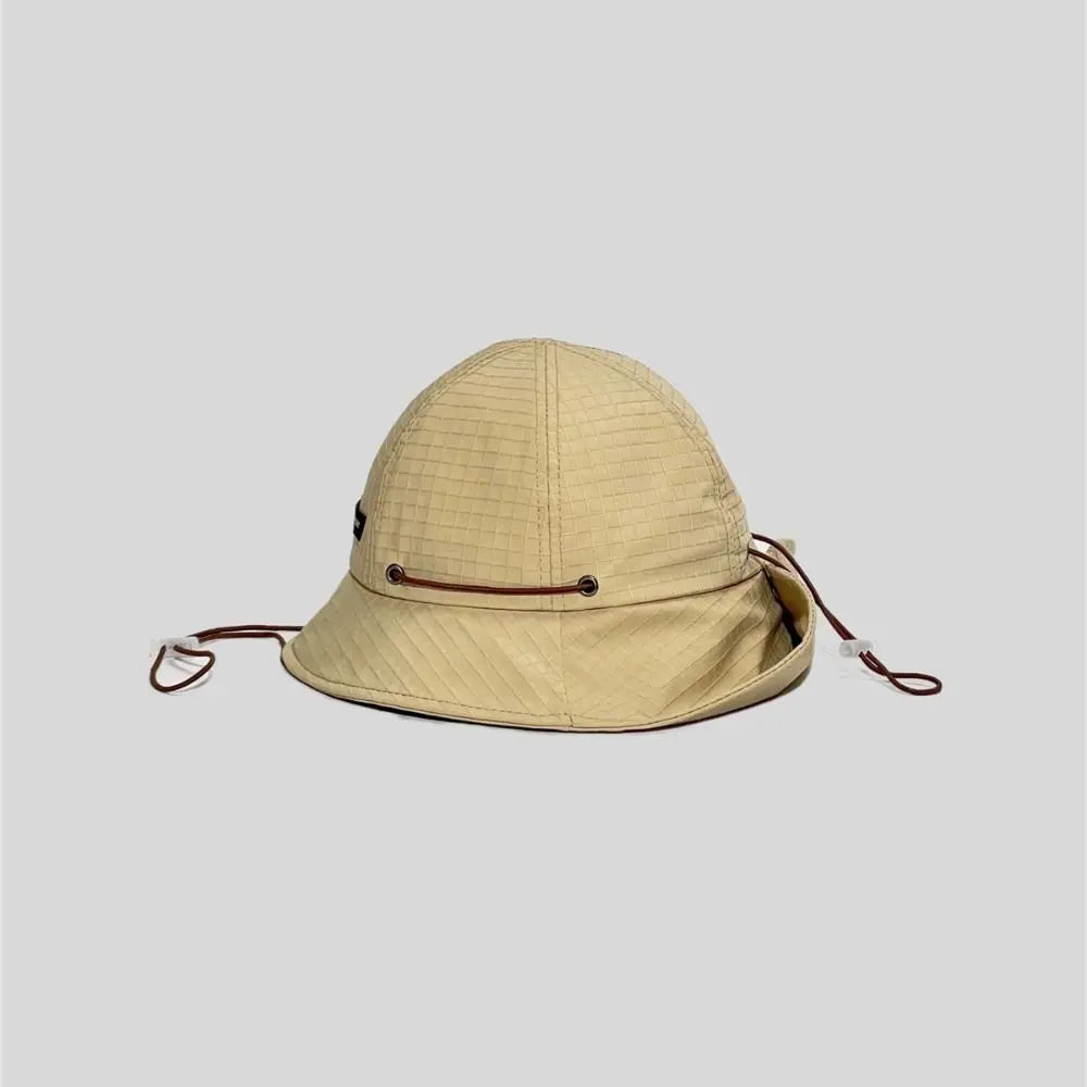 Neck-Protecting Drawstring Bucket Hat | Wide Brim UV Sun Hat | Unisex