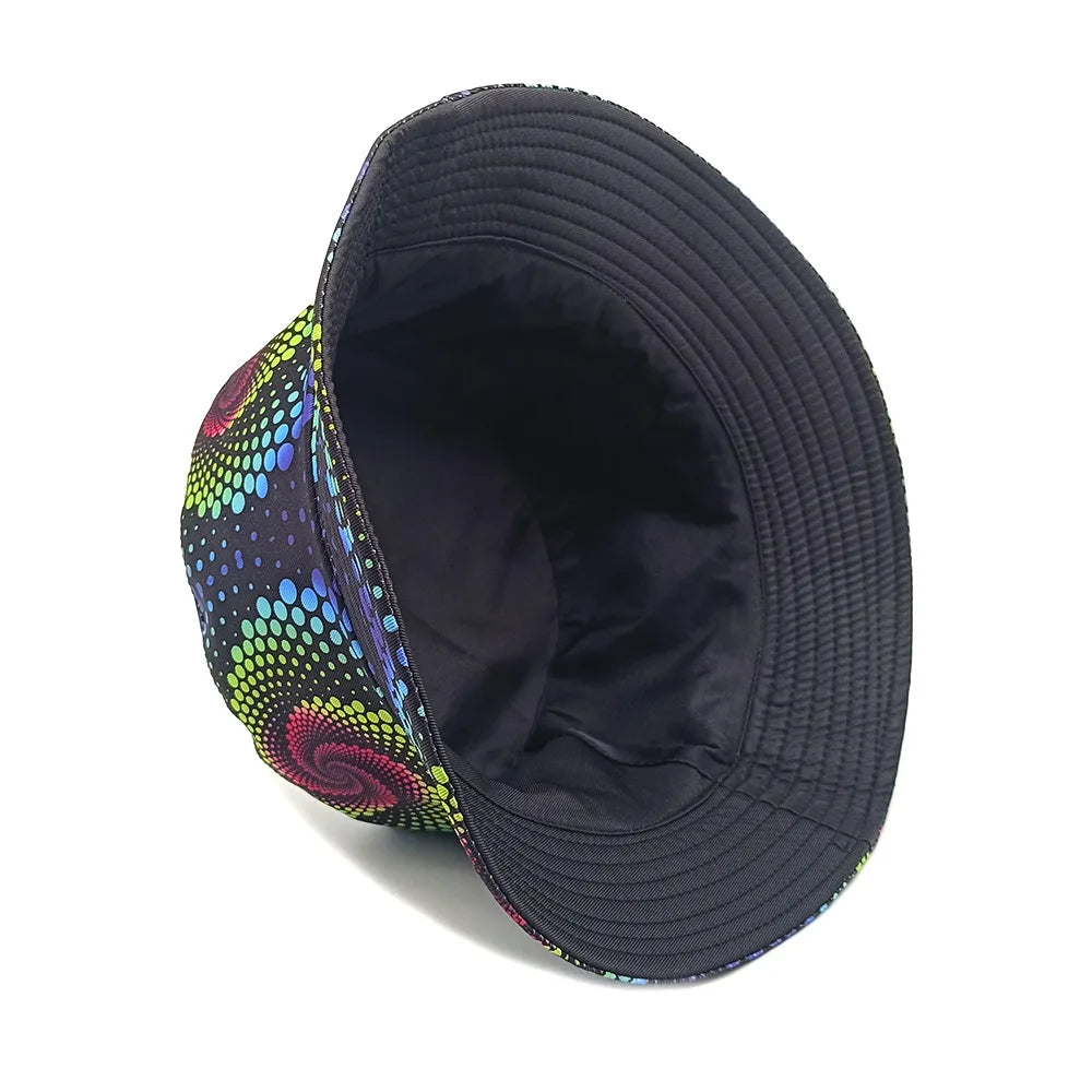 Luxury Polka Dot Pattern Bucket Hats for Women and Men Summer Sun Hat Outdoor Sunscreen Fisherman Hat Decorate Panama Reversible Hip Hop