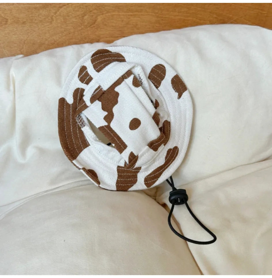 Pet Bucket Hat | Sun Hat for Small & Medium Dogs and Cats | Cute Pet Accessory