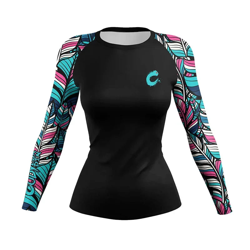 Women's Compression Rash Guard — MMA, BJJ & Gym Training Shirt