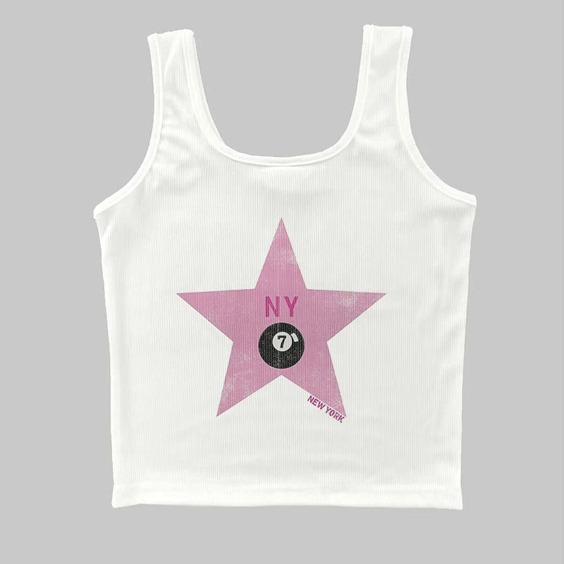 Y2k USA Crop Top Harajuku Women Letter Print T-Shirts Slim Retro Fashion Grunge Vintage Tee Streetwear Aesthetic Clothing Sexy