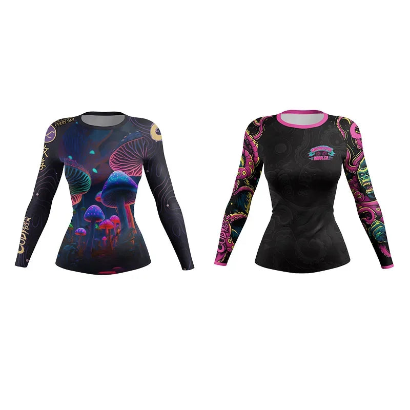 Women's Compression Rash Guard — MMA, BJJ & Gym Training Shirt