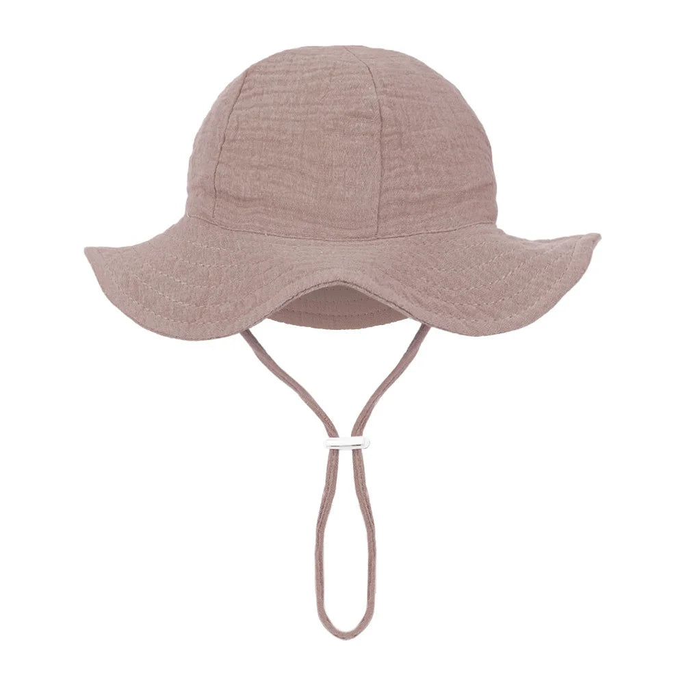 Baby Cotton Bucket Hat | Soft Sun Hat for Infants 3–12 Months | Unisex