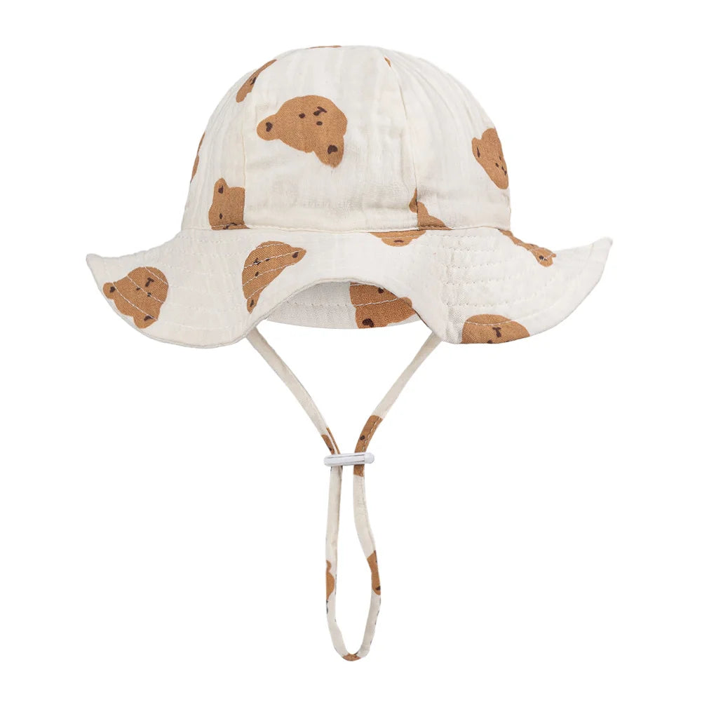 Baby Cotton Bucket Hat | Soft Sun Hat for Infants 3–12 Months | Unisex