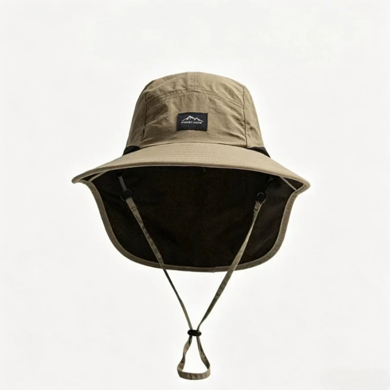 Wide Brim Neck Protection Quick-Dry Hiking Hat | Outdoor Sun Hat | Unisex