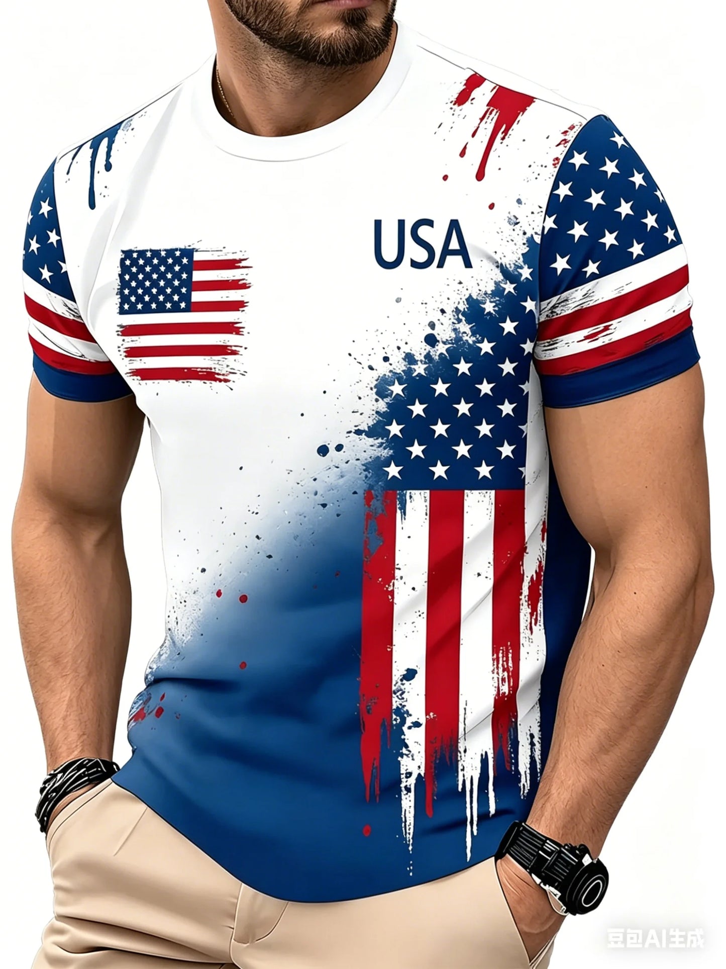 American Flag Eagle 3D Print T-Shirt | Unisex | XXS–6XL