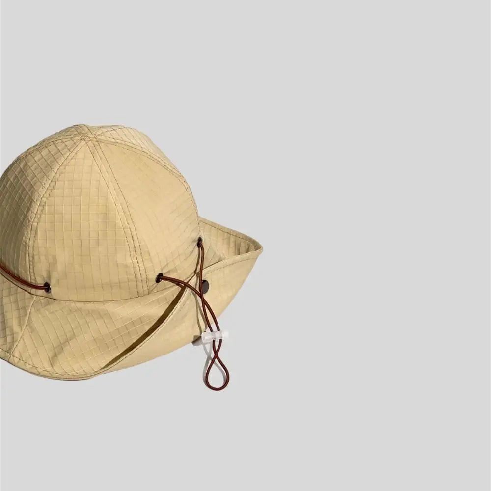 Neck-Protecting Drawstring Bucket Hat | Wide Brim UV Sun Hat | Unisex