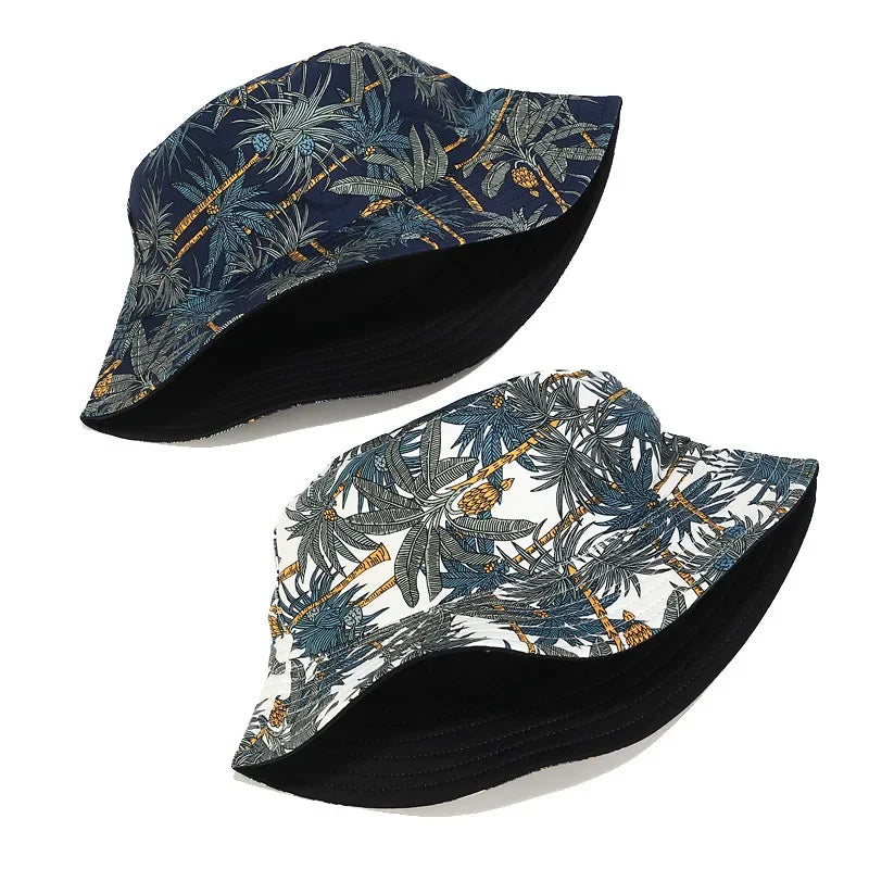 Banana Print Reversible Bucket Hat | Unisex Sun Hat | Spring & Summer