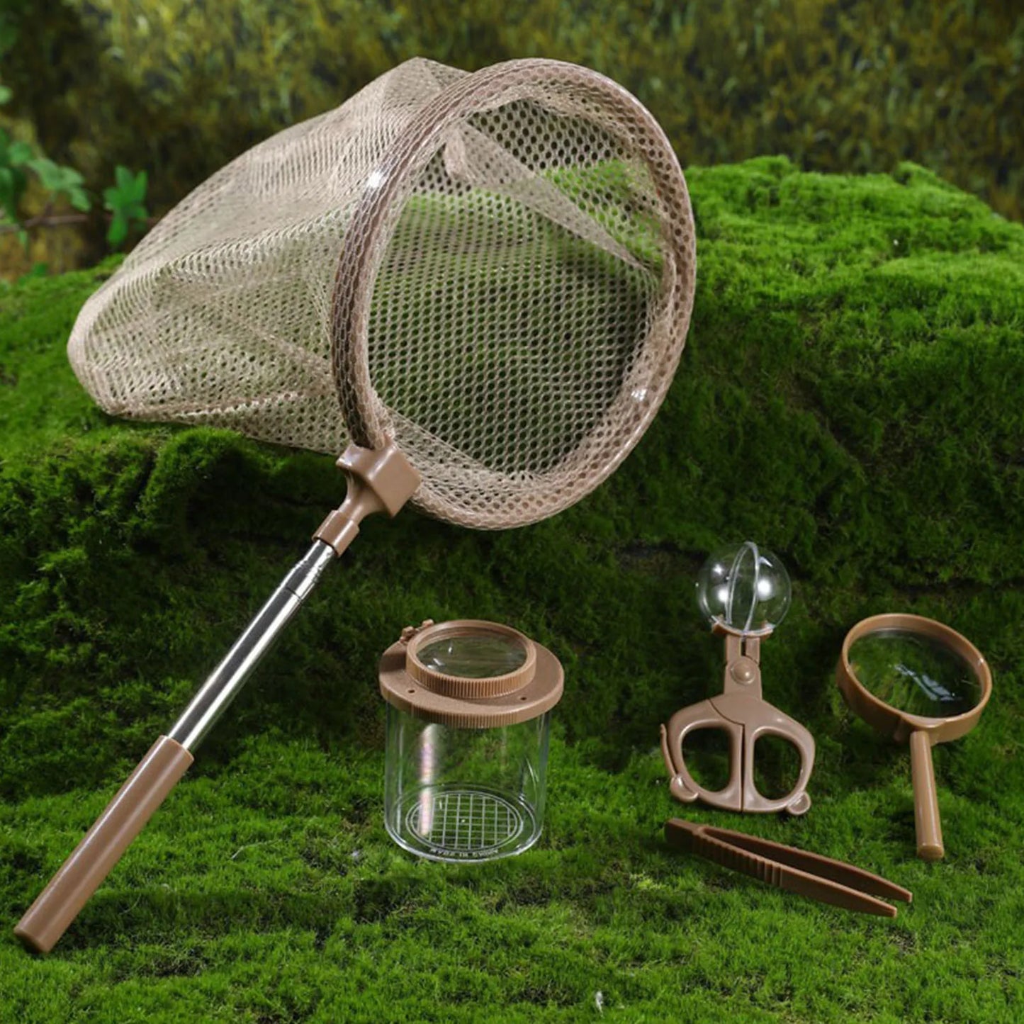 Kids Outdoor Explorer Kit Insect Catching Net & Observation Jar Set With Magnifying Glass Nature Adventure Toy 2026 Trending