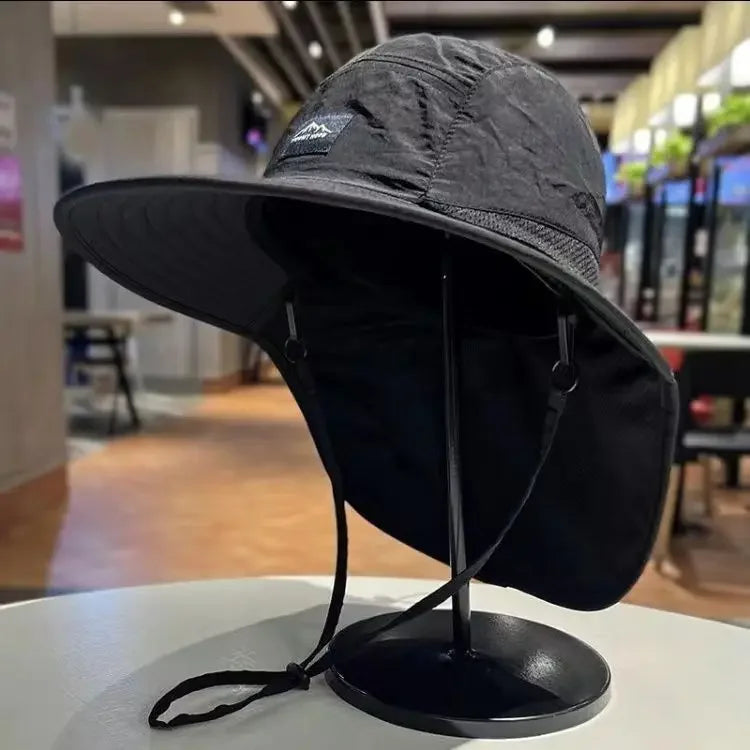 Wide Brim Neck Protection Quick-Dry Hiking Hat | Outdoor Sun Hat | Unisex