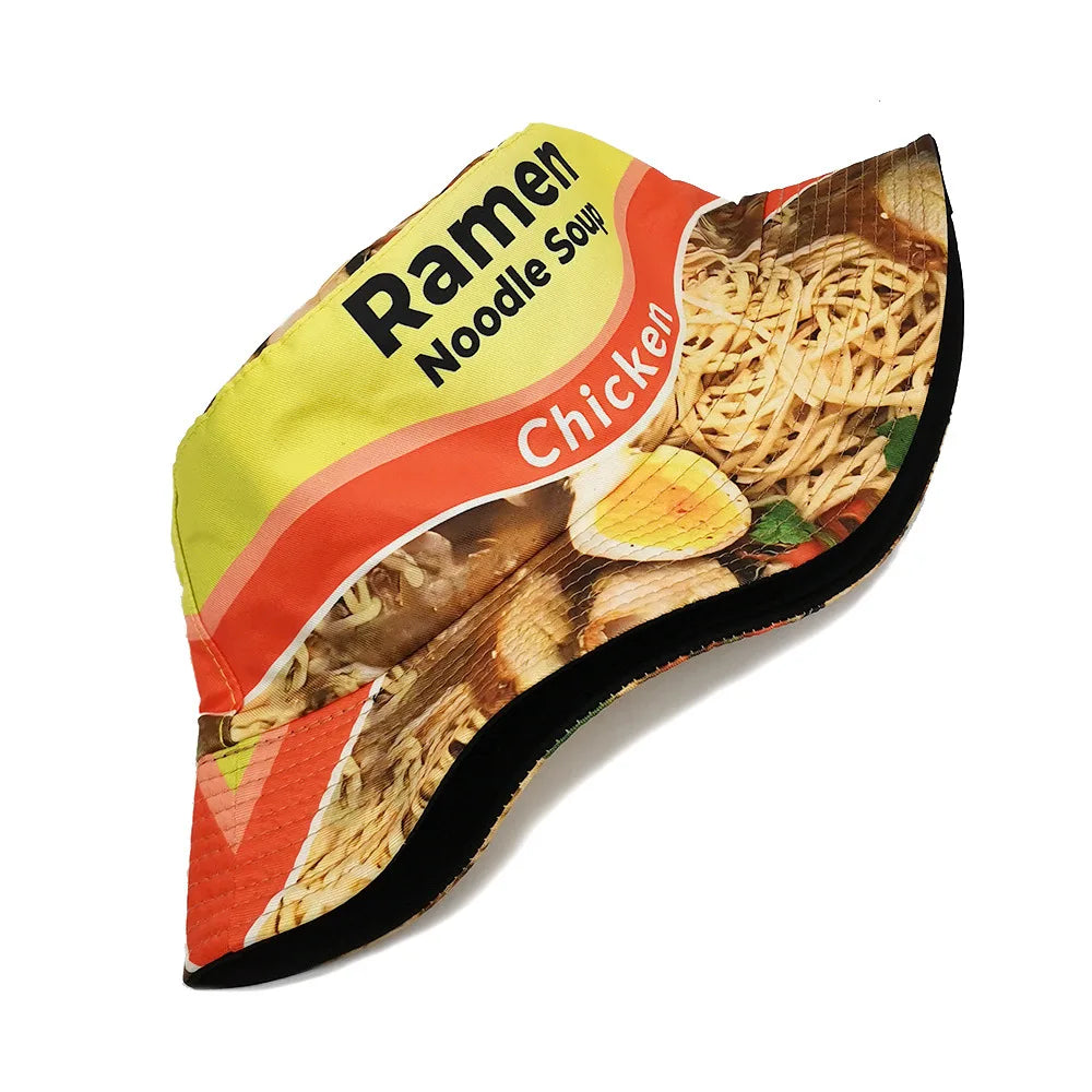 Ramen or Loco Prints for Outdoor Bucket Hats | Sun-Proof Fisherman Cap | Unisex