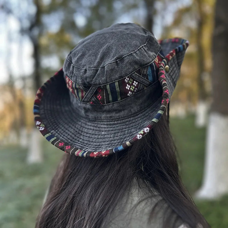 Retro Beach Fisherman Bucket Hat | Vintage Sun Hat | Unisex