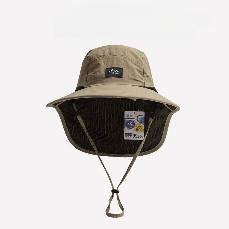 Wide Brim Mesh Breathable Sun Hat with Neck Flap | Outdoor Visor | Unisex