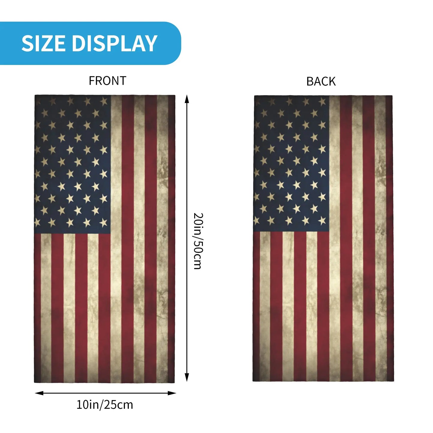 American Flag Bandana Neck Gaiter | Multifunctional Face Mask | Unisex