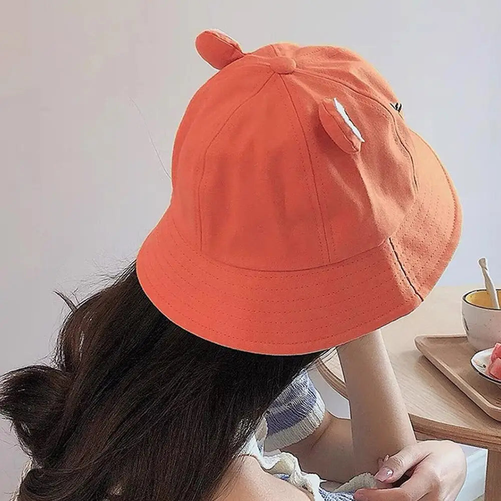 Cute Frog Bucket Hat | Cotton Panama Sun Hat | Unisex Outdoor & Fishing Cap