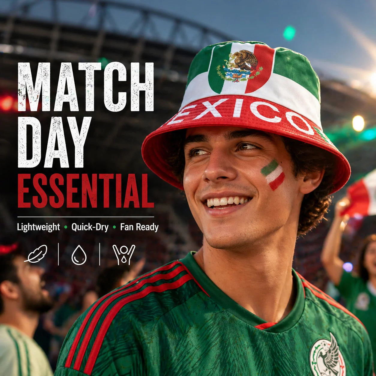 World Cup Reversible National Flag Print Bucket Hat | UV Protection Outdoor Sun Hat | Unisex