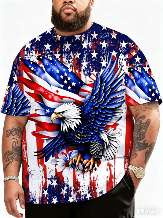 American Flag Eagle 3D Print T-Shirt | Unisex | XXS–6XL