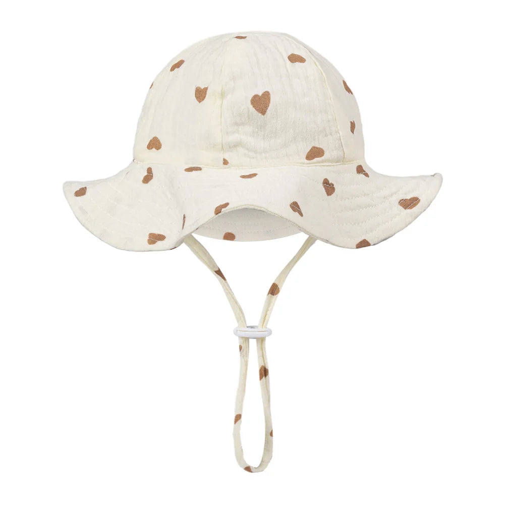 Baby Cotton Bucket Hat | Soft Sun Hat for Infants 3–12 Months | Unisex