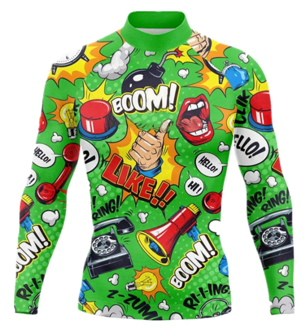 Men's Rash Guard Long Sleeve Surfing Shirts Sunscreen Surf Sweatshirt UV Protection Swimwear Quick Dry