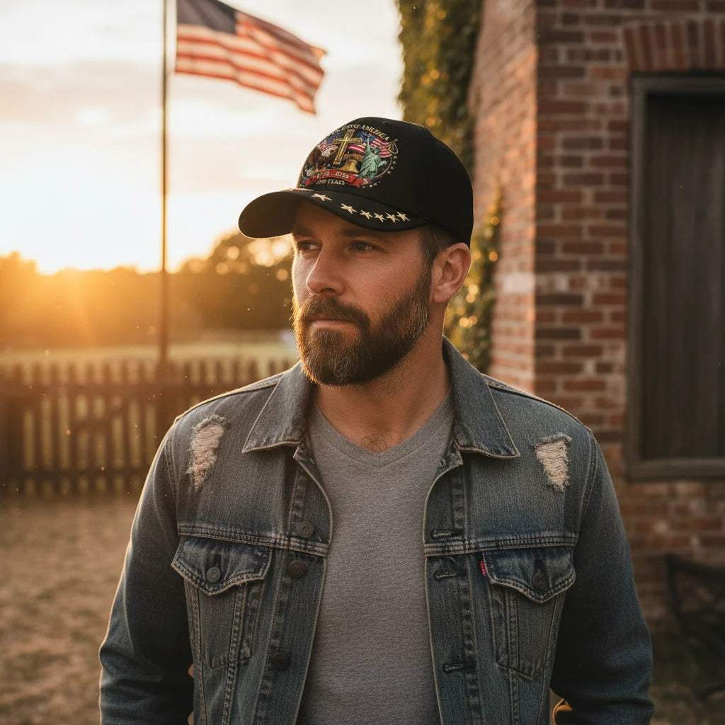 1776–2026 American Flag Eagle Baseball Cap | Unisex | Adjustable
