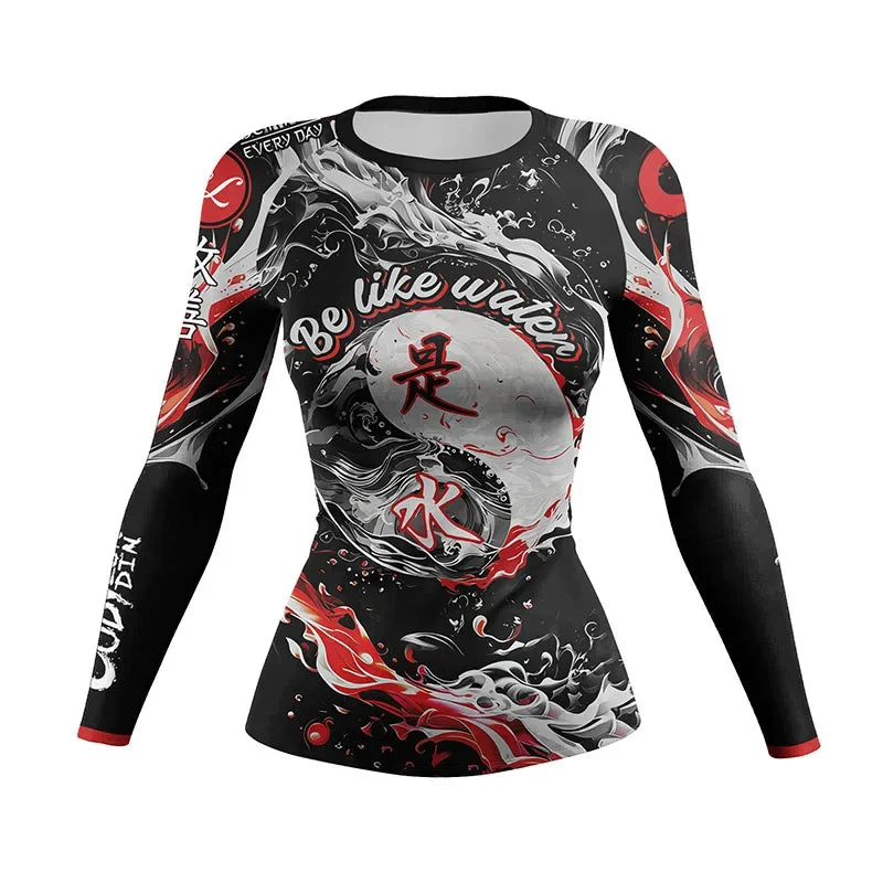 Women's Compression Rash Guard — MMA, BJJ & Gym Training Shirt