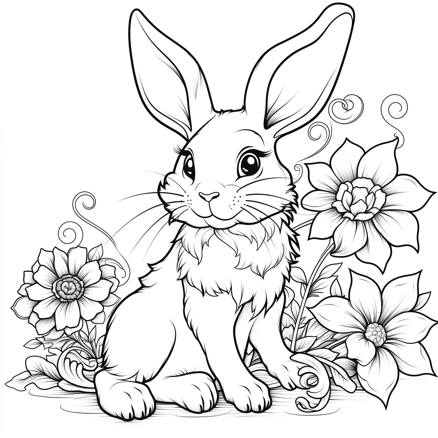 Animal Adventures Coloring Book Cute Line Art and Wildlife Illustrations Relaxing Adult Picture Book for Creative Coloring