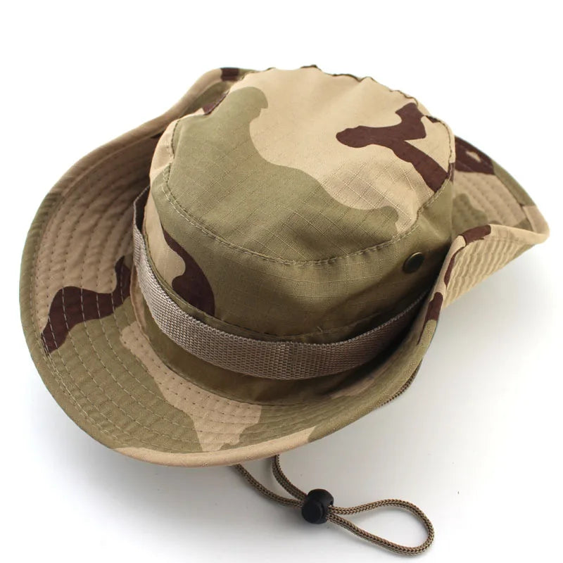 Camouflage Tactical Boonie Hat | UPF UV Protection Wide Brim | Hunting, Hiking & Safari