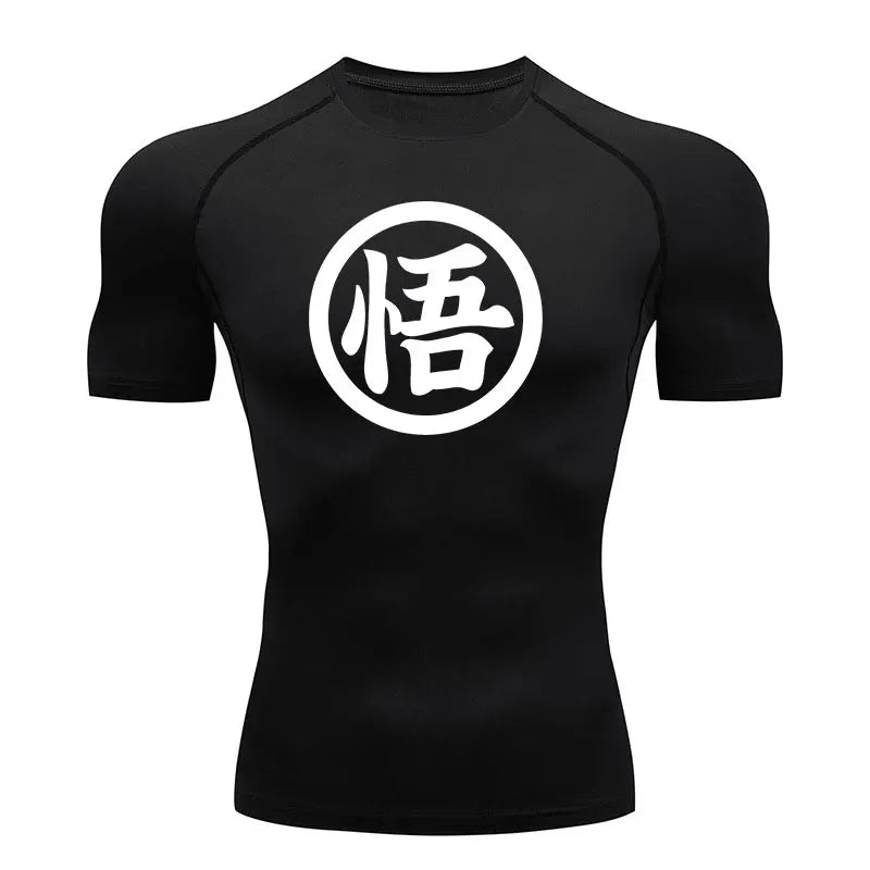 Rash Guard Jiu jitsu T-Shirt Men Boxing Jerseys Rashguard T Shirts Running Sport MMA Compression Shirts Fitness Tops Anime Print