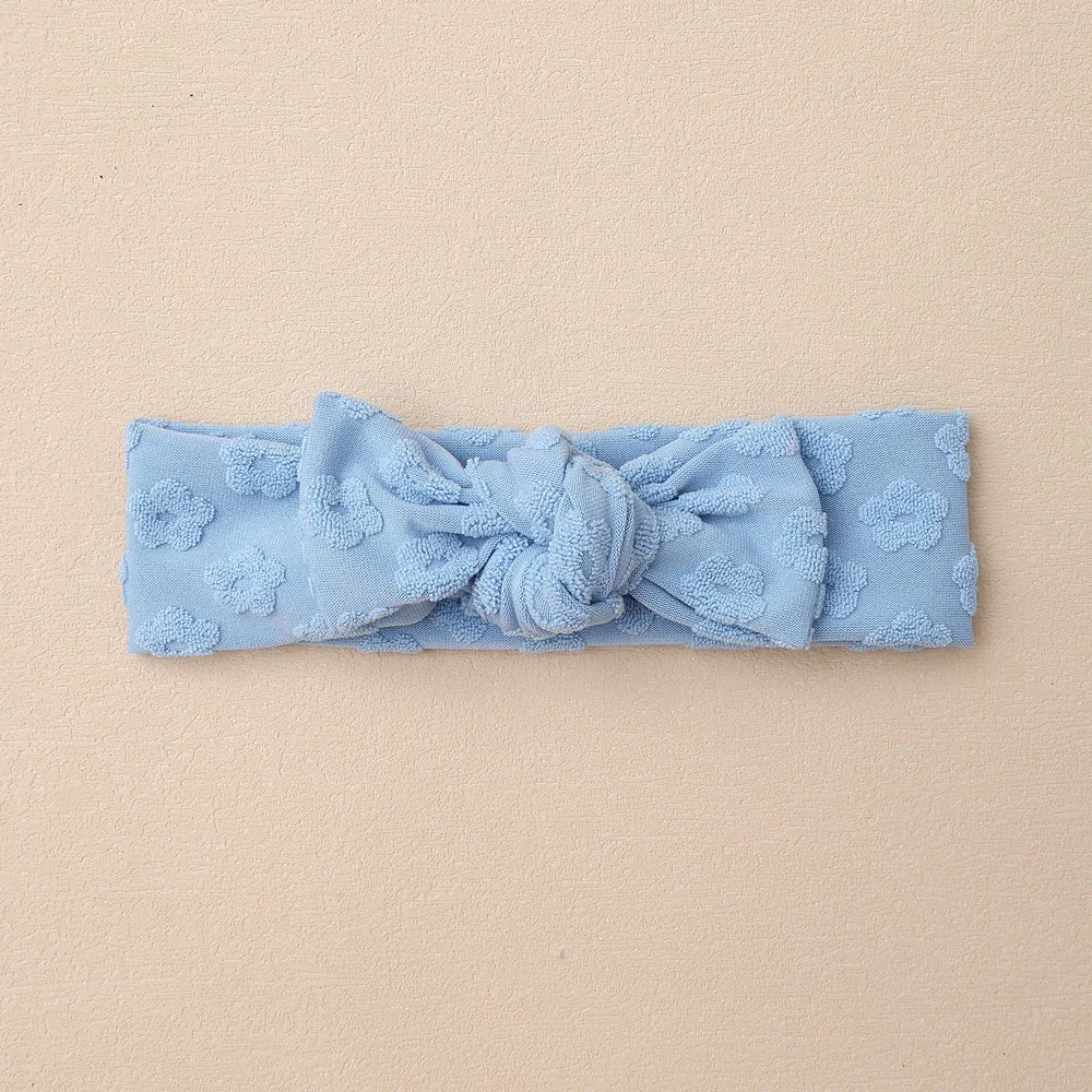 Baby Headband Solid Color Print Bows Hair Bands For Newborn Infant Turban Soft Elastic Headwear Baby Girl Hair Accessories