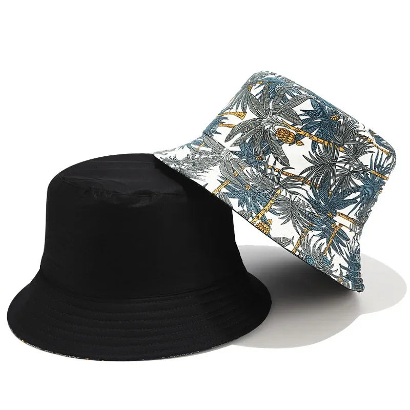 Banana Print Reversible Bucket Hat | Unisex Sun Hat | Spring & Summer